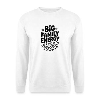 Big Family Energy - Unisex Sweatshirt - white - Front