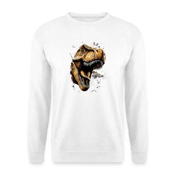 T-Rex Tyrannosaurus Rex Dino Papa Dinosaure - Sweat-shirt Unisexe - blanc - Devant