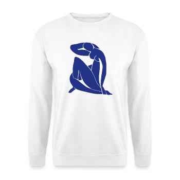 Blue Nude Art Impressionism Matisse Fauvism - Unisex Sweatshirt - white - Front