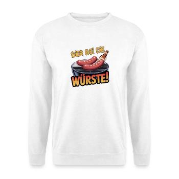 Bière au Sausages Grill Dire BBQ Sausage Beer - Sweat-shirt Unisexe - blanc - Devant