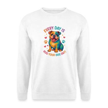 Bouledogue - Sweat-shirt Unisexe - blanc - Devant