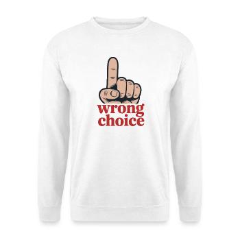 Conception motivante de gestes de la main audacieux - Sweat-shirt Unisexe - blanc - Devant