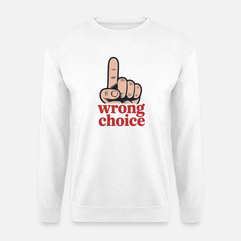 Mutiges Handgesten-Motivationsdesign - Unisex Pullover - Weiß