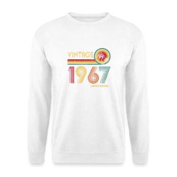 Vintage 1970s Sunburst Retro Design - Unisex Sweatshirt - white - Front
