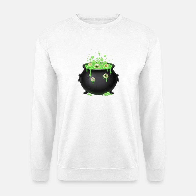 Grüne Augapfel-Zaubertrank - Unisex Pullover - Weiß
