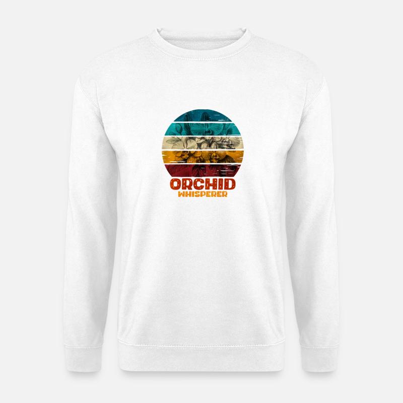 Conception de l'orchidée chuchoteuse - Sweat-shirt Unisexe - blanc