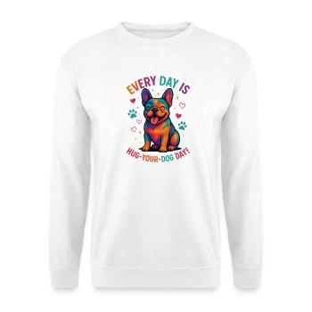 Bouledogue français - Sweat-shirt Unisexe - blanc - Devant