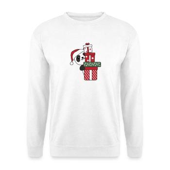 Panda Cadeau de Noël Animaux d'hiver Pandas - Sweat-shirt Unisexe - blanc - Devant