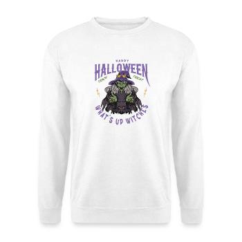 Scary Witches Halloween Motif - Unisex Sweatshirt - white - Front