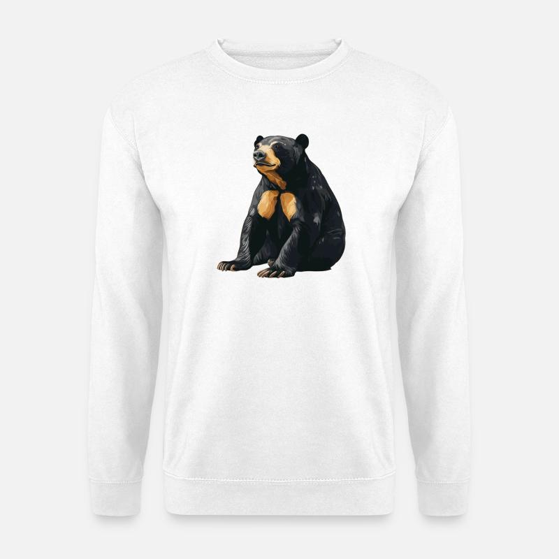 Sun Bear Malay Bear - Unisex Sweatshirt - white