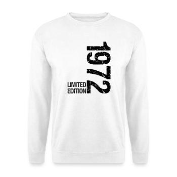 Édition limitée anniversaire homme 1972 - Sweat-shirt Unisexe - blanc - Devant