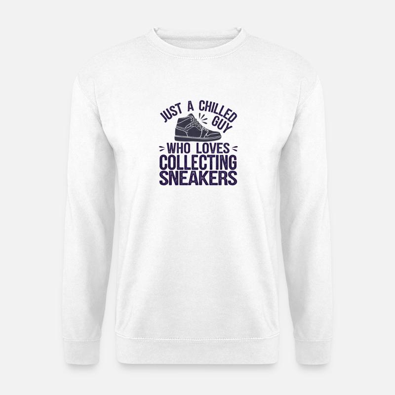 Chilled Sneaker Sammlerdruck - Unisex Pullover - Weiß