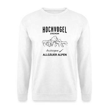 Hochvogel Allgäu Alps - Unisex Sweatshirt - white - Front
