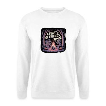 Campfire Night with Friends Illustration - Unisex Sweatshirt - white - Front