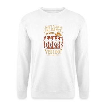 Tut mir leid, ich kann nicht. Ich muss den Rasen m - Unisex Pullover - Weiß - Vorne - Alina (178cm) & Michal (187cm)