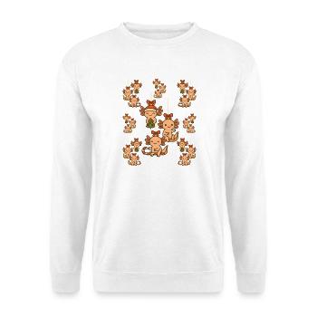 Axolotl Christmas Tree Decoration Sweet - Unisex Sweatshirt - white - Front