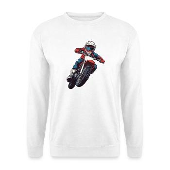 Adrenaline motorcyclist - Unisex Sweatshirt - white - Front