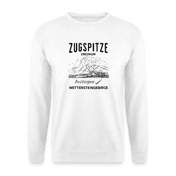Zugspitze Wetterstein Mountains - Unisex Sweatshirt - white - Front