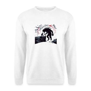 Dark Forest Encounter Illustration - Unisex Sweatshirt - white - Front