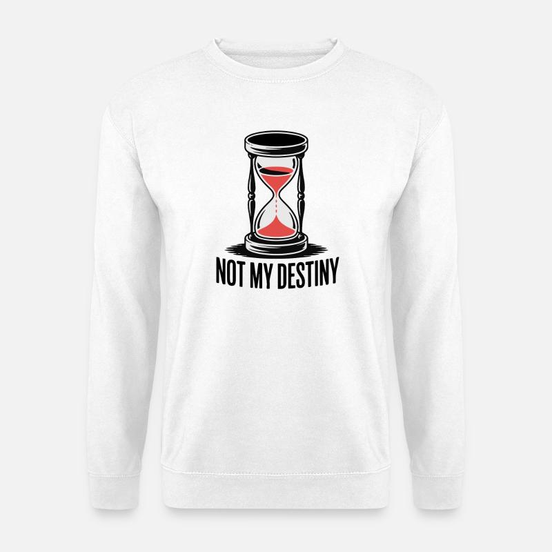 Unique Hourglass with Bold Text - Unisex Sweatshirt - white