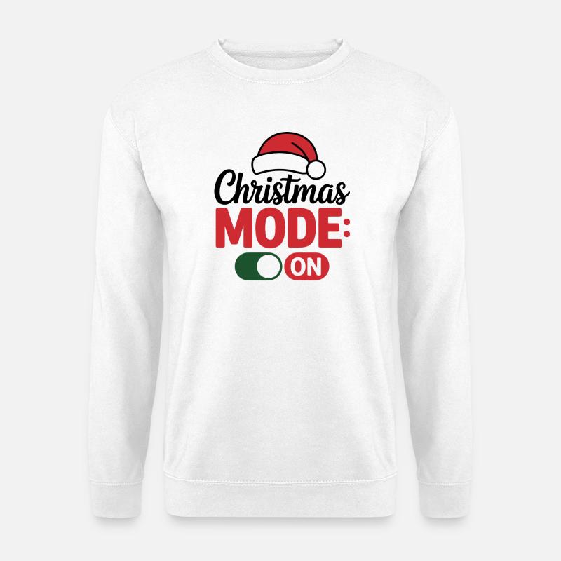 Weihnachtsschönes Vulkan Design - Unisex Pullover - Weiß