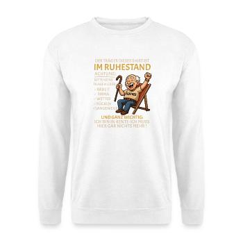 Pension Pension Retirement Funny Pensioner - Unisex Sweatshirt - white - Front