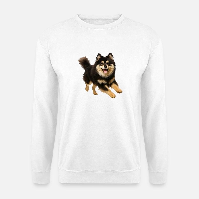 Finnischer Lapphund - Unisex Pullover - Weiß