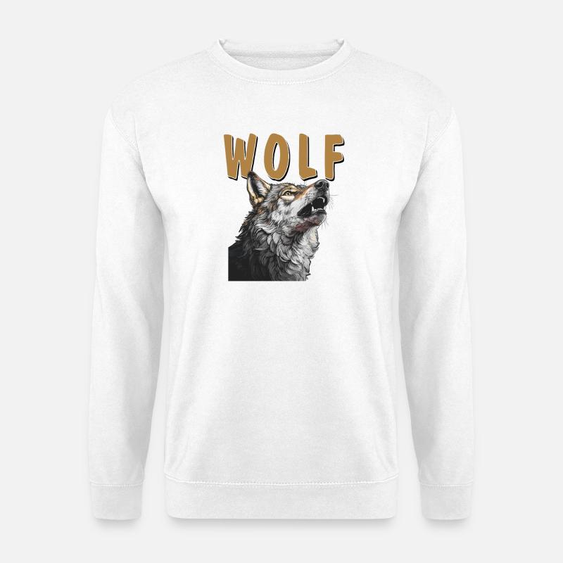 Wolf - Unisex Sweatshirt - white