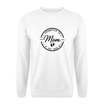 Promoted To Mom Est. 2026 - Unisex Pullover - Weiß - Vorne