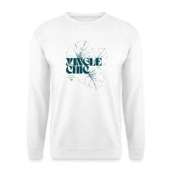 Botanical Jungle Monstera Leaf Pattern Design - Unisex Sweatshirt - white - Front