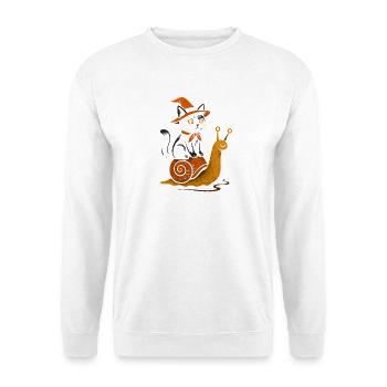 Katzenhexen und Schleimkreatur Illustration - Unisex Pullover - Weiß - Vorne