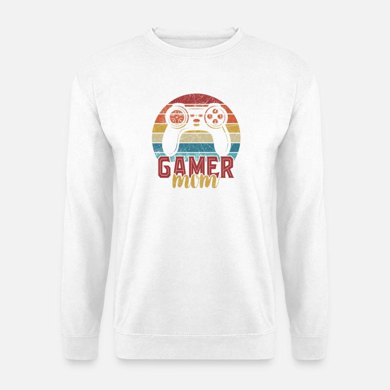 Gamer Mama Lustig - Unisex Pullover - Weiß