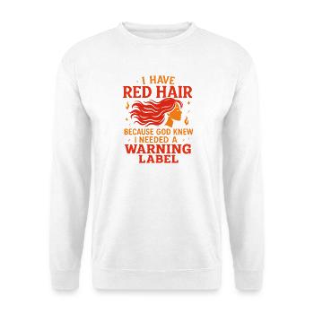 Vaterschaft überleben - ein Bier nach dem anderen - Unisex Pullover - Weiß - Vorne - Alina (178cm) & Michal (187cm)