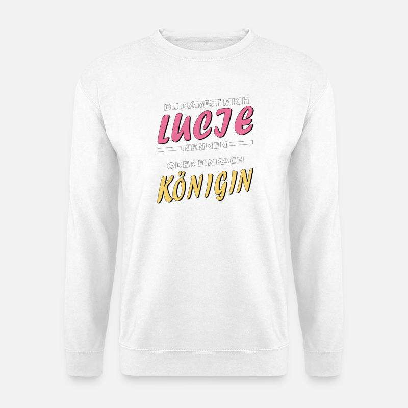 LUCIE KÖNIGIN - Unisex Pullover - Weiß