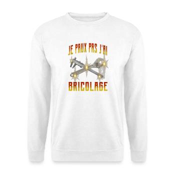 Ich kann nicht, ich habe DIY - Unisex Pullover - Weiß - Vorne