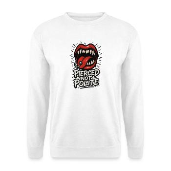 Piercing Addict Body Mod Enthusiast - Sweat-shirt Unisexe - blanc - Devant