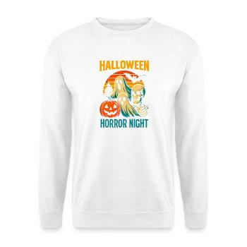Halloween Horror Nacht Motiv - Unisex Pullover - Weiß - Vorne