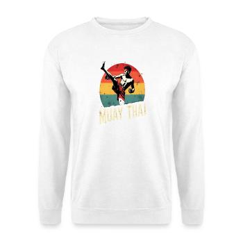 Funny Muay Thai Boxing Muay Thai - Unisex Pullover - Weiß - Vorne