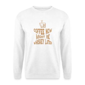 Whiskey Spruch Whiskeytrinker Whiskeyliebhaber - Unisex Pullover - Weiß - Vorne - Alina (178cm) & Michal (187cm)