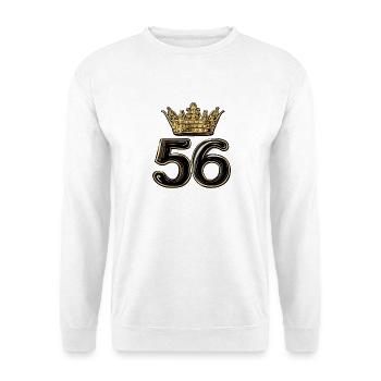 56 Number Krone - Unisex Sweatshirt - white - Front