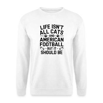 Football Dire Chats Drôle Football Cadeau - Sweat-shirt Unisexe - blanc - Devant