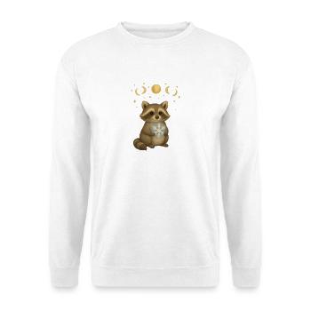Magical Christmas Raccoon - Unisex Sweatshirt - white - Front