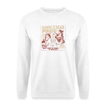 Curse of the Dead Pirate Movie Poster Halloween - Unisex Sweatshirt - white - Front