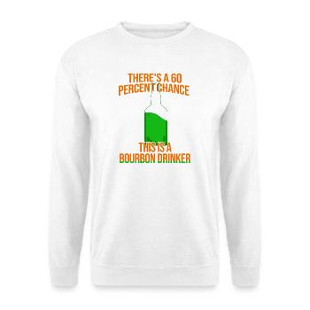 Whiskey Spruch Whiskeytrinker Whiskeyliebhaber - Unisex Pullover - Weiß - Vorne - Alina (178cm) & Michal (187cm)