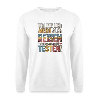 Je t’aime plus que voyager - Sweat-shirt Unisexe - blanc - Devant