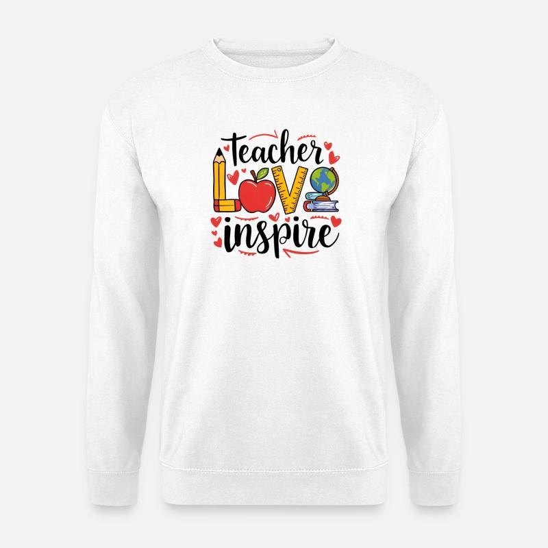 Lehrerliebe inspiriert - Unisex Pullover - Weiß