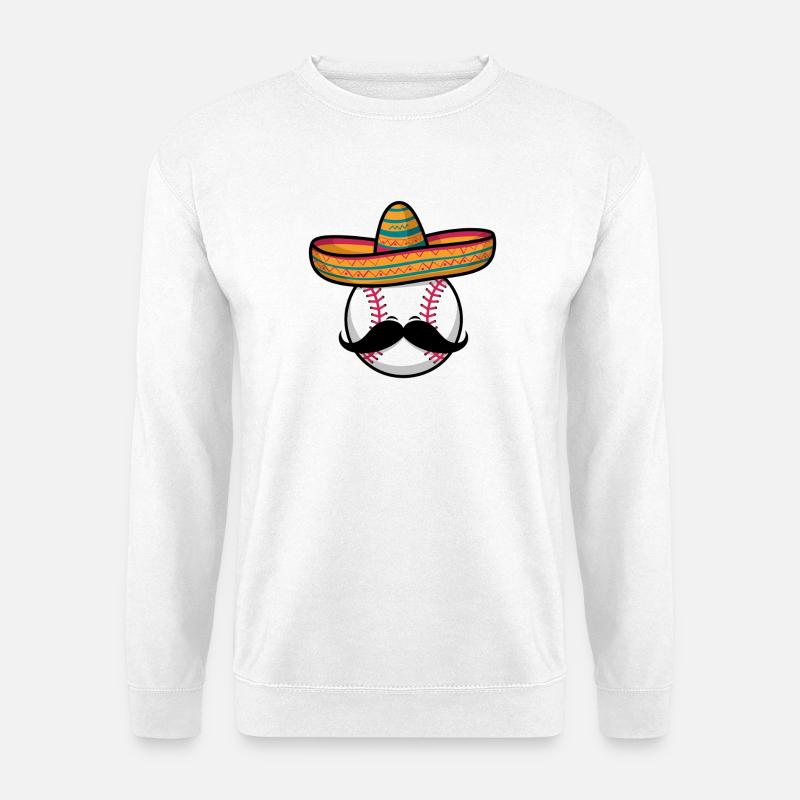 Lustiger Baseball Sombrero - Unisex Pullover - Weiß
