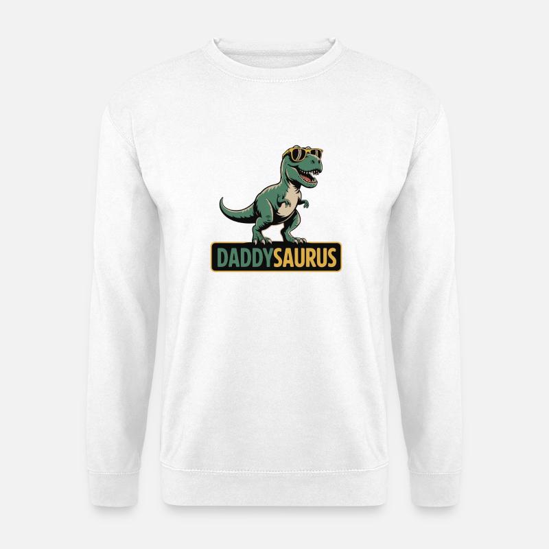 DaddySaurus Dino Tee - Unisex Sweatshirt - white