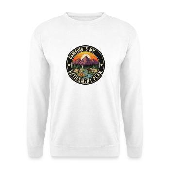 Retiree Camping Retirement Plan - Unisex Sweatshirt - white - Front