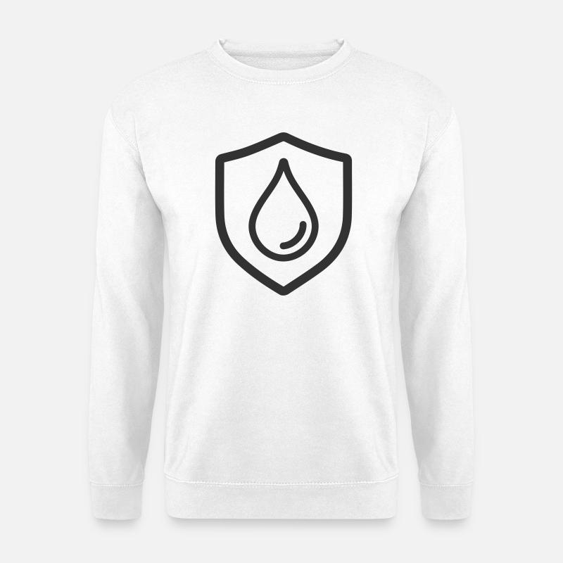 Symbol für den Wasserschutzschild - Unisex Pullover - Weiß